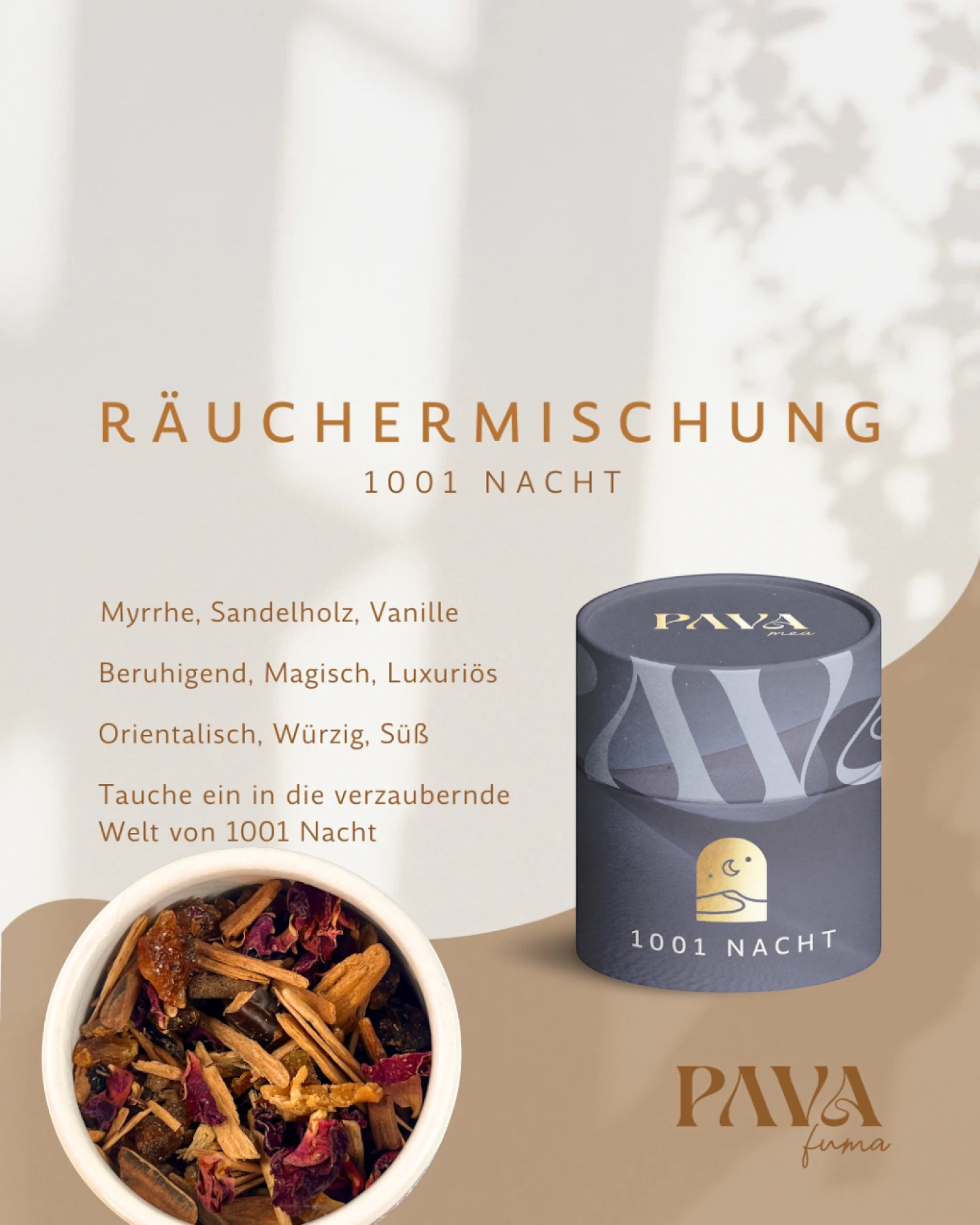 PAVA FUMA 1001 Nacht Räuchermischung – Ansicht 2
