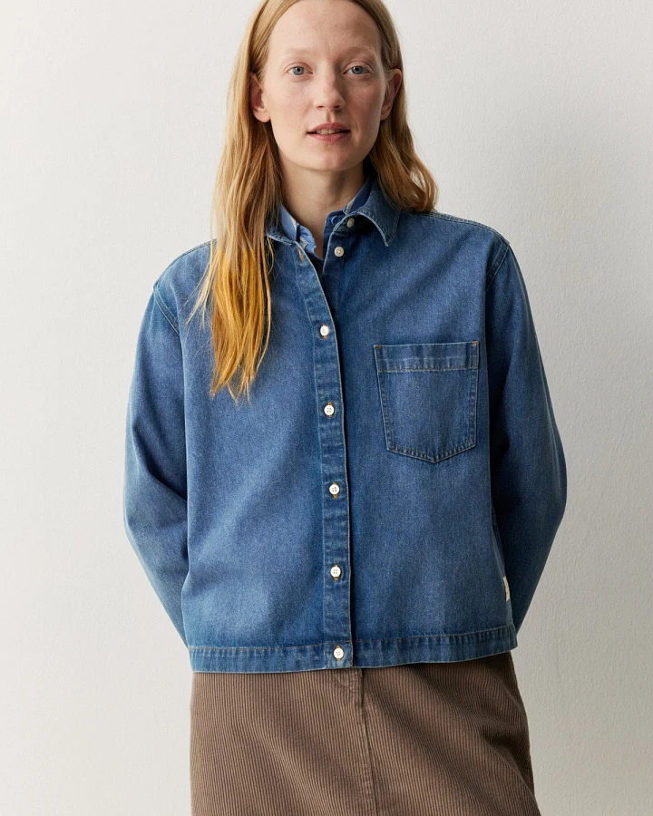 Bluse Poppy Denim Blau