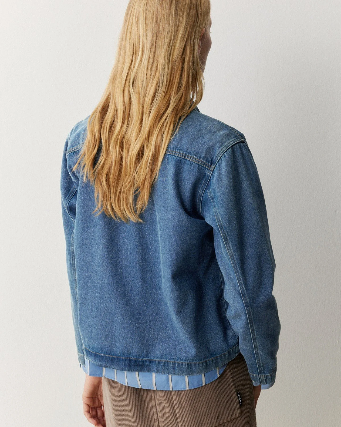 Bluse Poppy Denim Blau – Ansicht 3