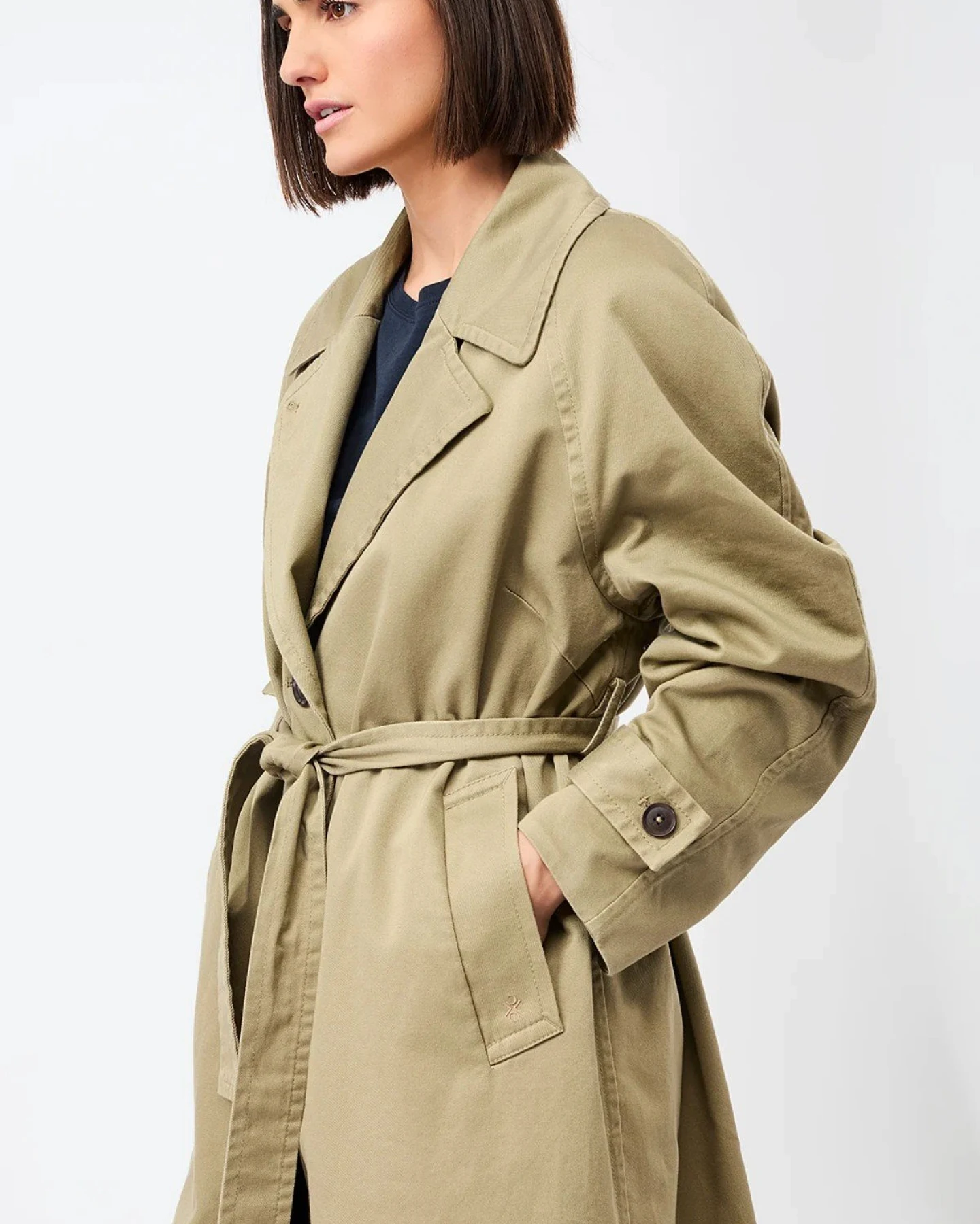 Trenchcoat Brayden Cotton Beige – Ansicht 5