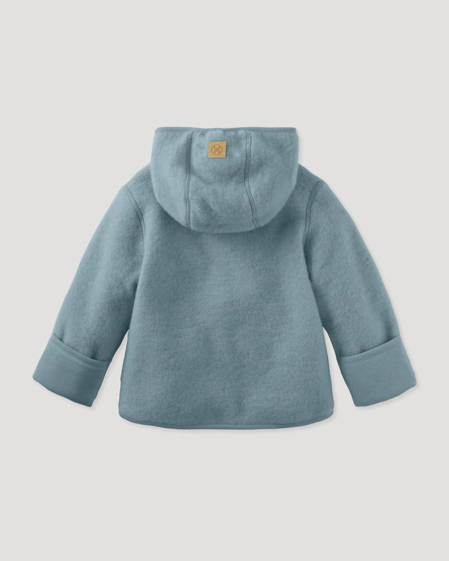 hessnatur Baby Wollfleece Jacke aus Bio-Merinowolle - blau - Größe 62/68 – Ansicht 2