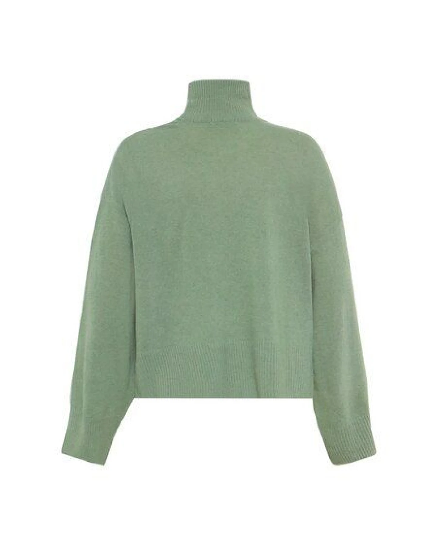 KnowledgeCotton Apparel Entspannter Pullover mit Stehkragen aus Bio-Lammwolle – Ansicht 3
