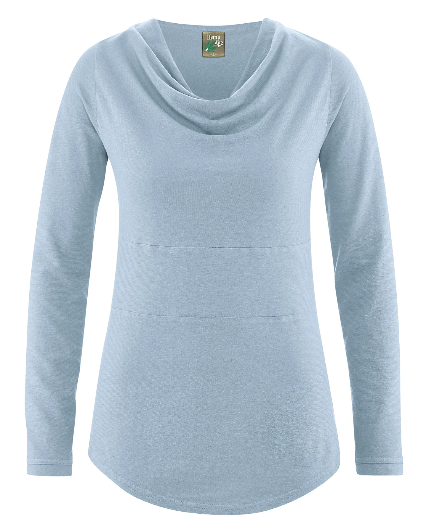 Hempage Damen vegan Langarmshirt Clearsky Blau – Ansicht 2