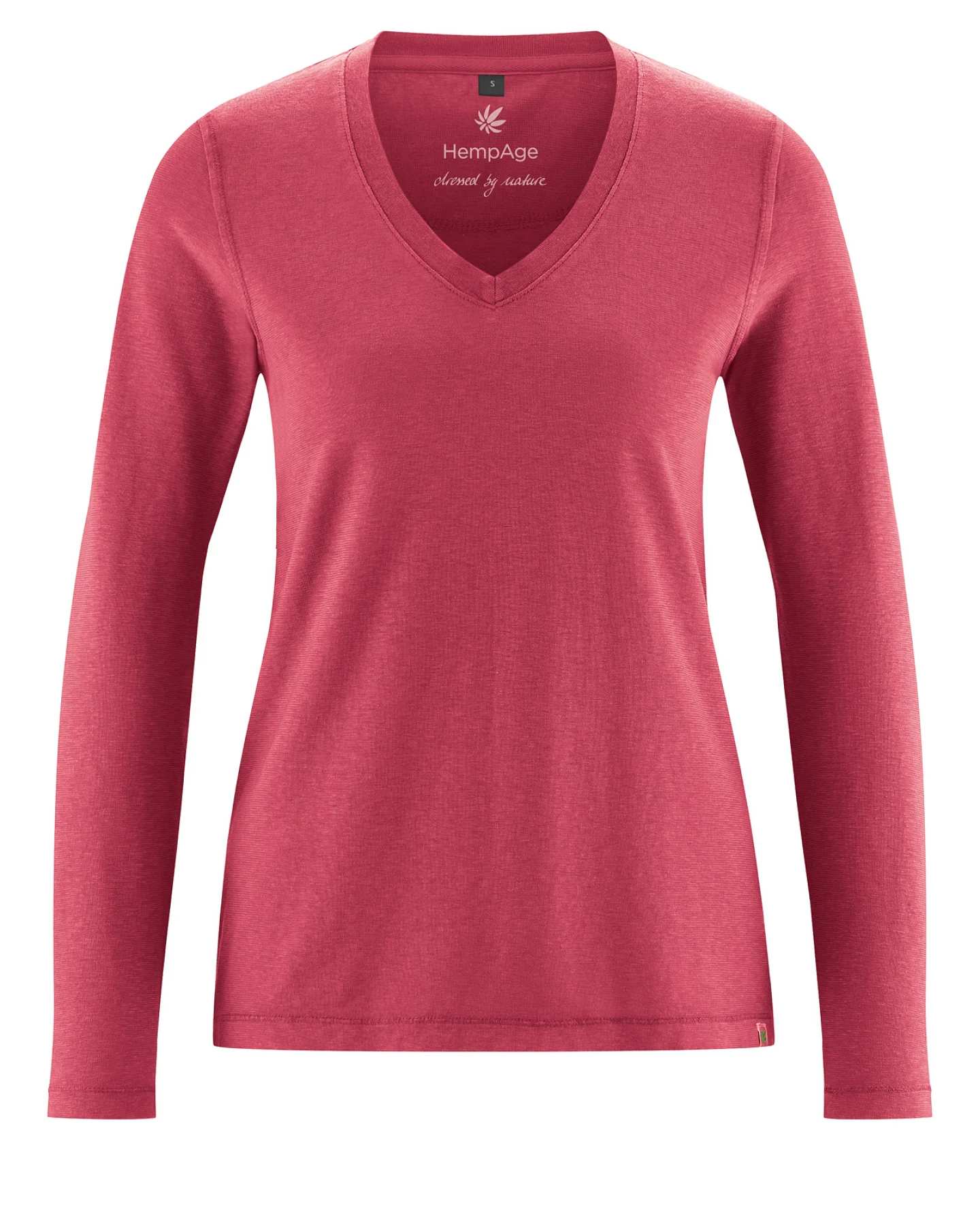 Hempage Damen vegan Langarmshirt Sporty Barolo Rosa – Ansicht 2