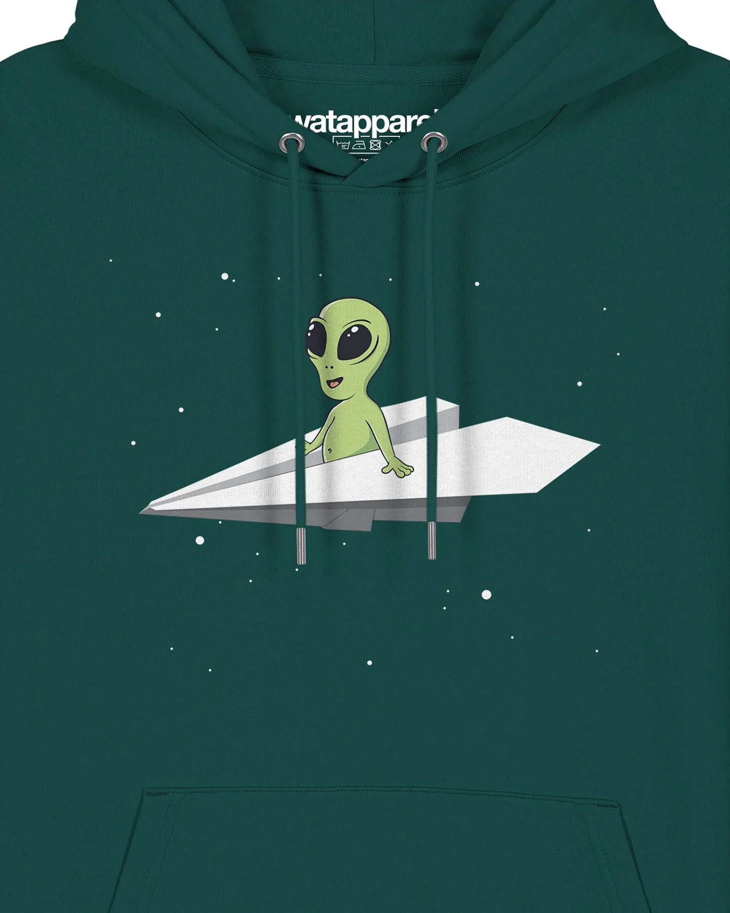 Watapparel Sweatshirt Alien on a paper plane – Ansicht 3