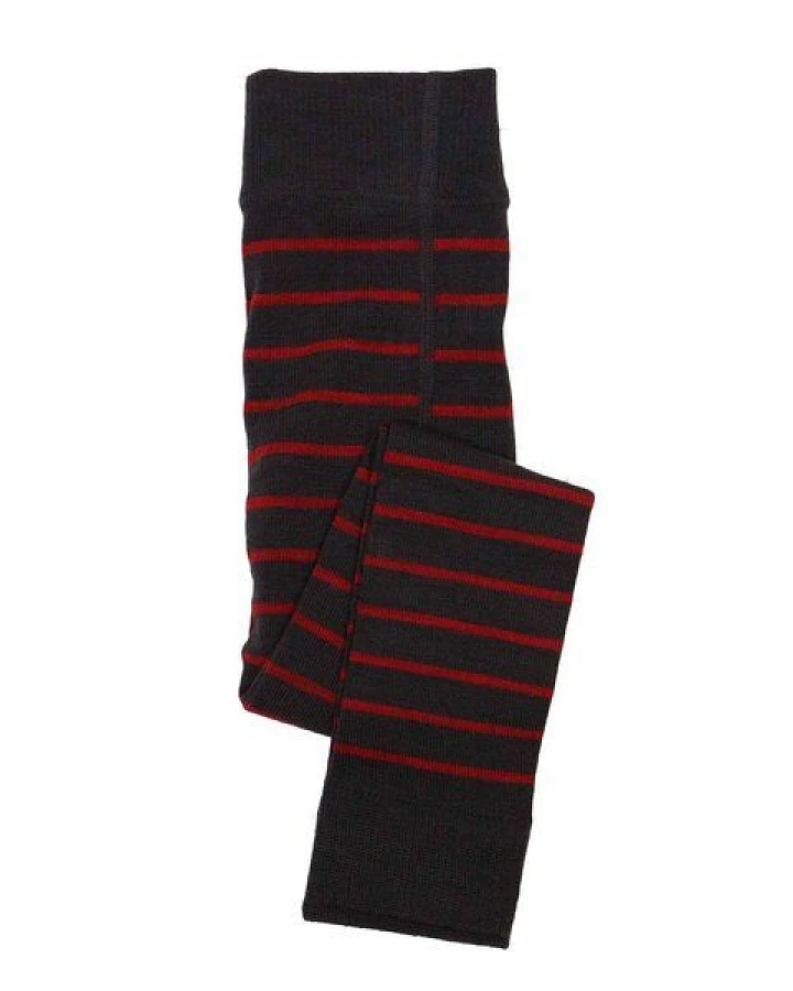 grödo Kinder Leggings geringelt Schurwolle (kbT) Baumwolle (Bio) mit Elasthan