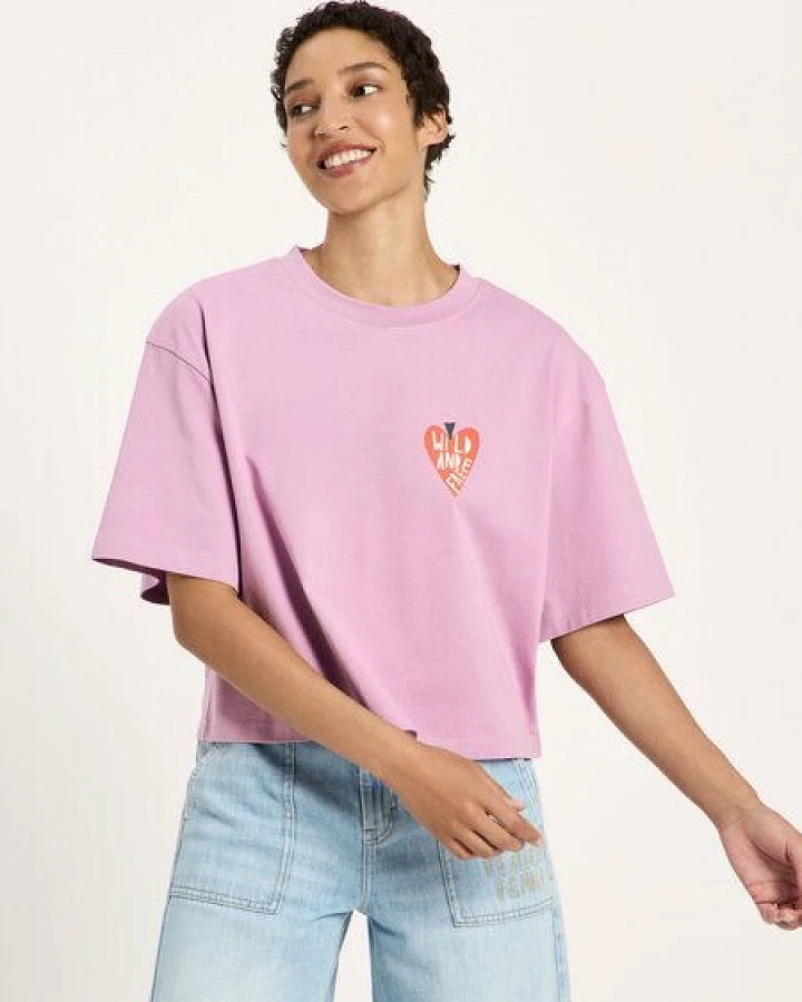 LANIUS Oversized Statementshirt (GOTS) aus Bio-Baumwolle