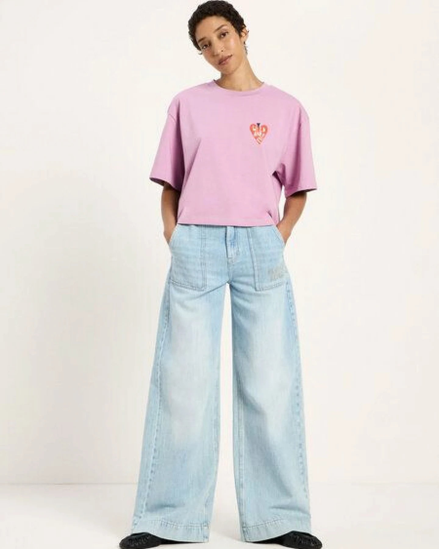 LANIUS Oversized Statementshirt (GOTS) aus Bio-Baumwolle – Ansicht 4