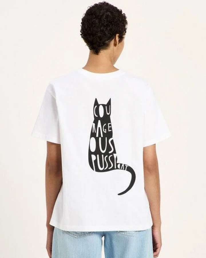 LANIUS Statementshirt "CAT" (GOTS) aus Bio-Baumwolle