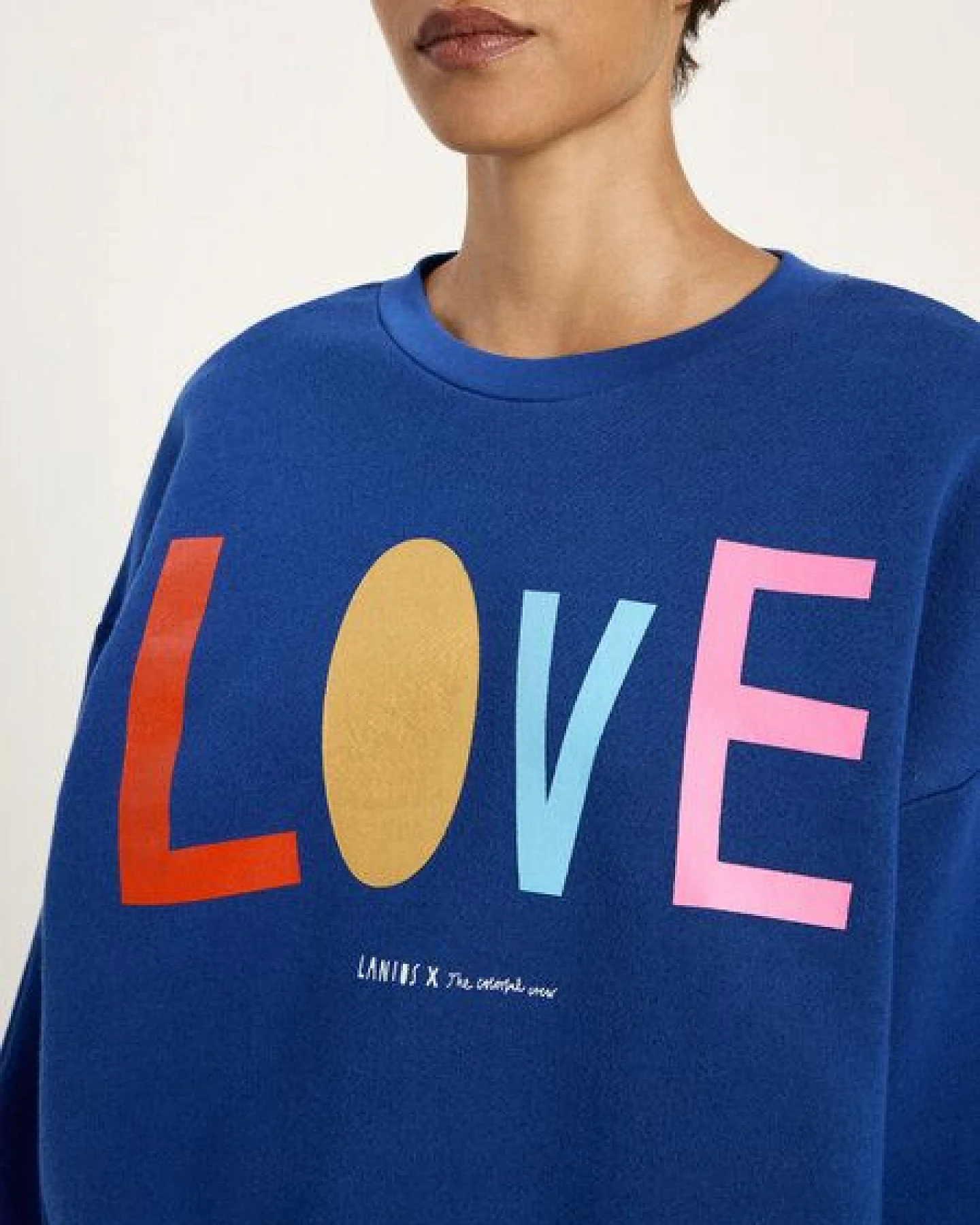 LANIUS Statementsweatshirt (GOTS) aus Bio-Baumwolle – Ansicht 3
