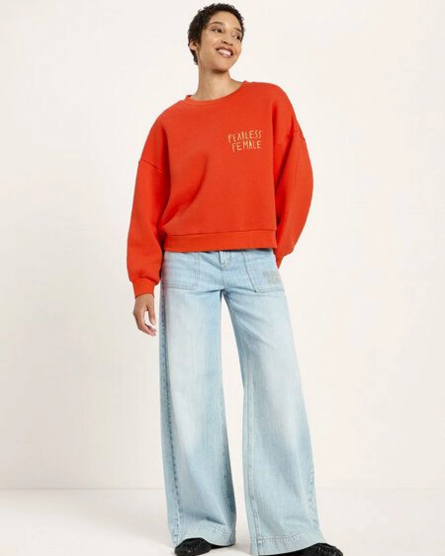 LANIUS Statementsweatshirt (GOTS) aus Bio-Baumwolle – Ansicht 2