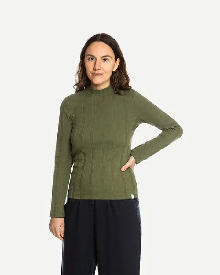 Matona Langarmshirt| Collared Rib Longsleeve