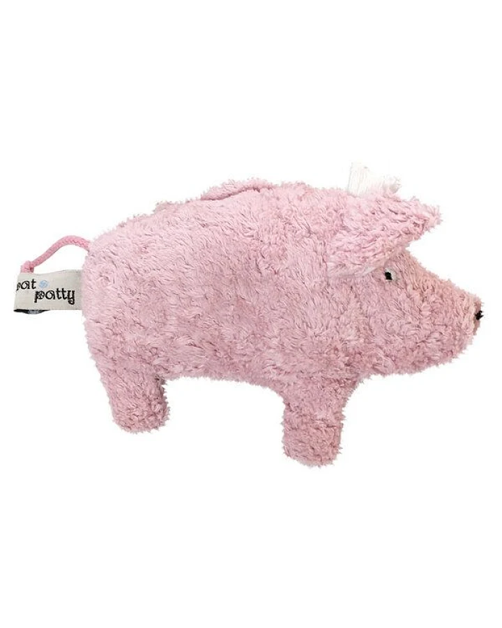 Pat und Patty Greifling mit Rassel "Schwein" rosa , 100 % Baumwolle-kbA