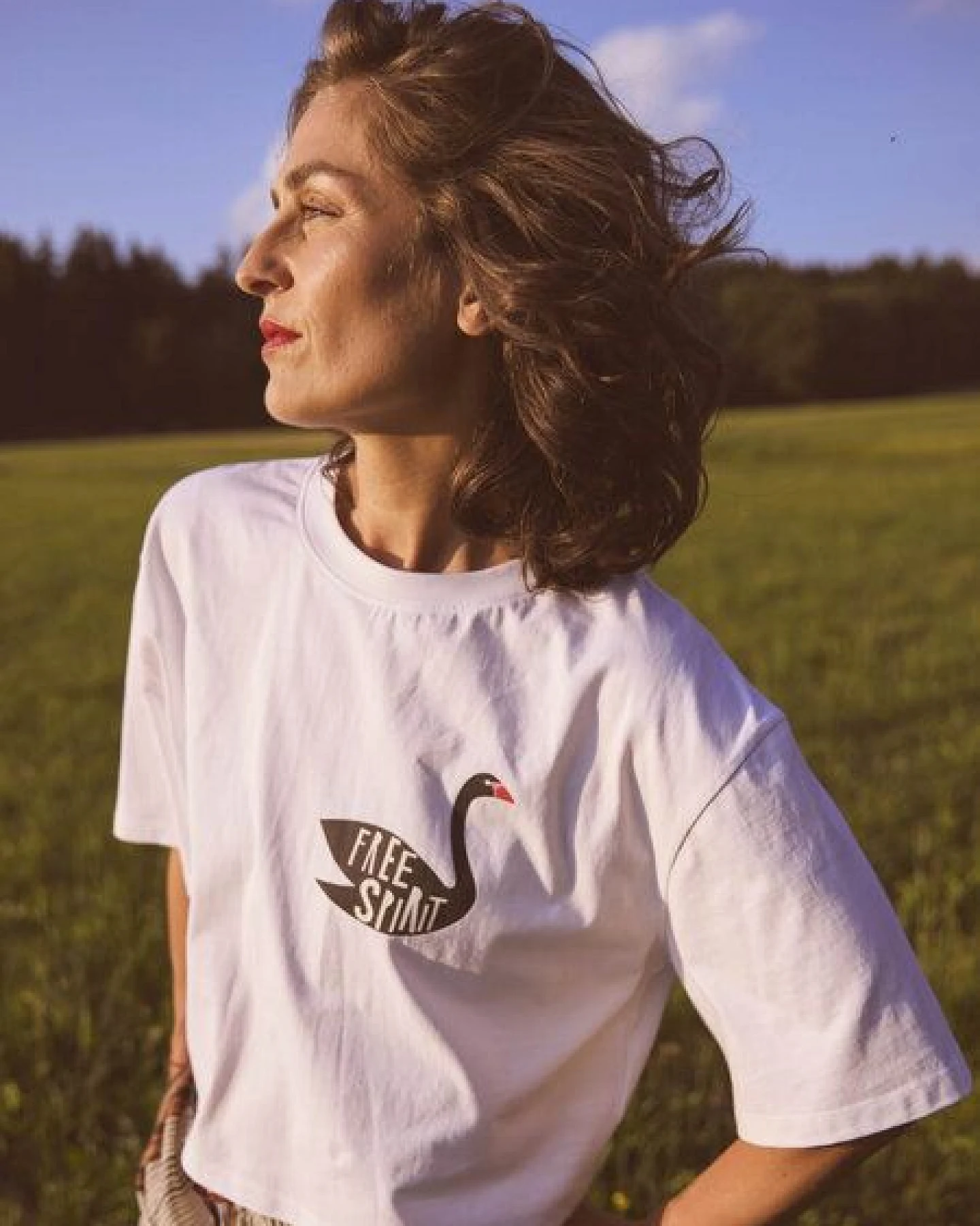 LANIUS Oversized Statementshirt (GOTS) aus Bio-Baumwolle – Ansicht 2