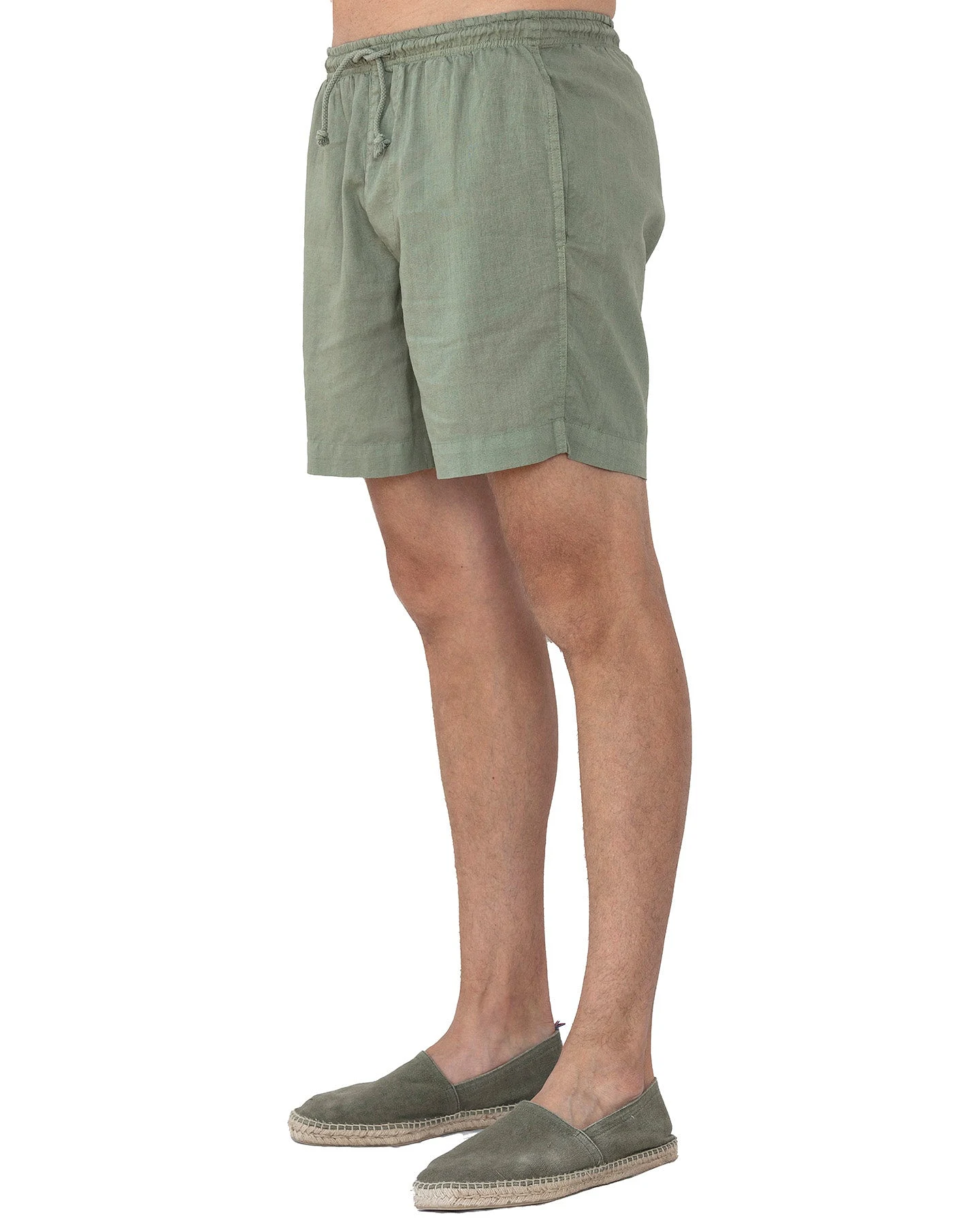 RAVENS VIEW IBIZA Herren vegan Shorts Tom Khaki – Ansicht 2