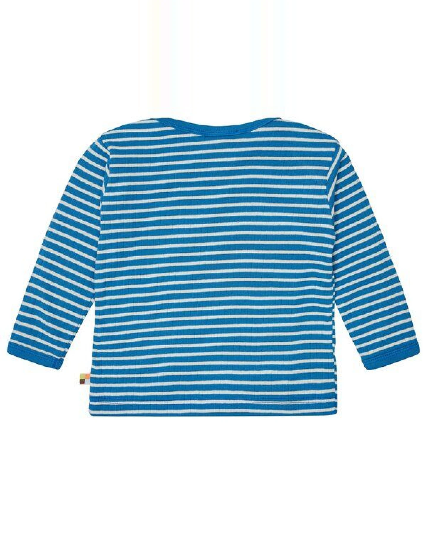 loud + proud Babys & Kinder Shirt langarm gestreift mit Rippe, GOTS-zertifiziert – Ansicht 2
