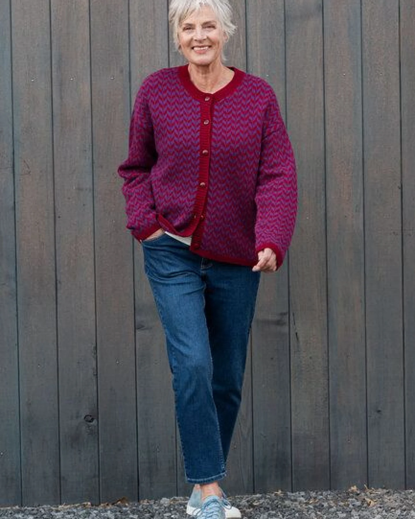 Heidekönigin Strickjacke RONJA - GOTS – Ansicht 2
