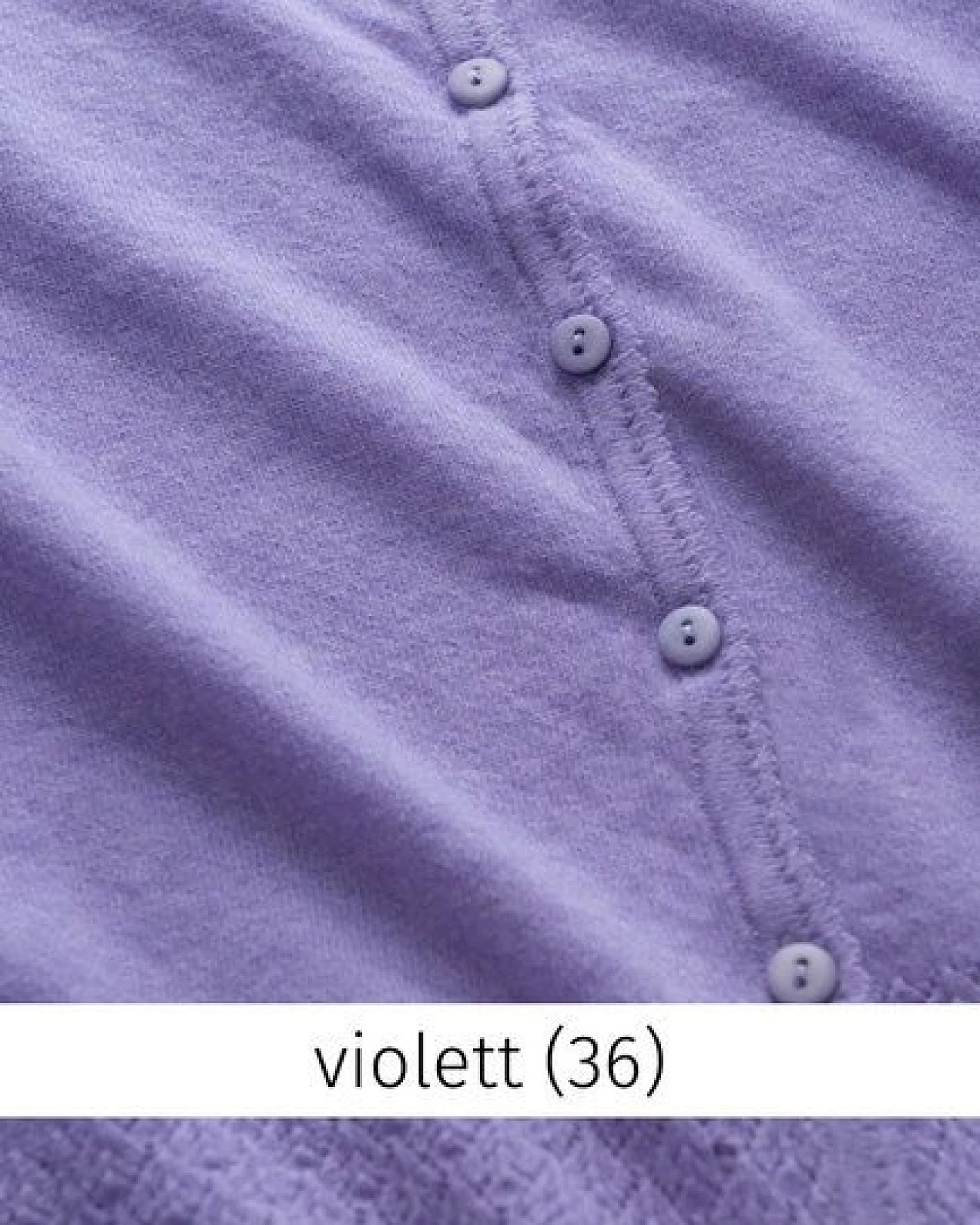 Heidekönigin Strickjacke mit Ajourkante - GOTS – Ansicht 3