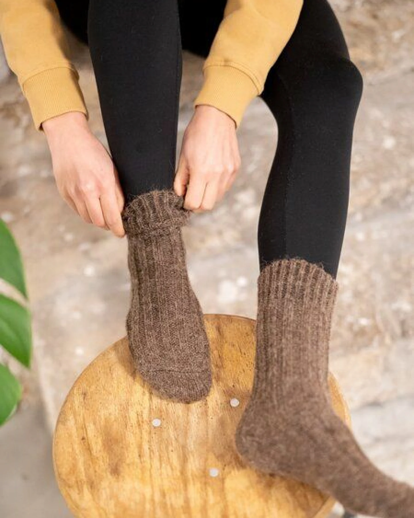 FUXBAU Alpaka Schafwollsocken – Ansicht 3