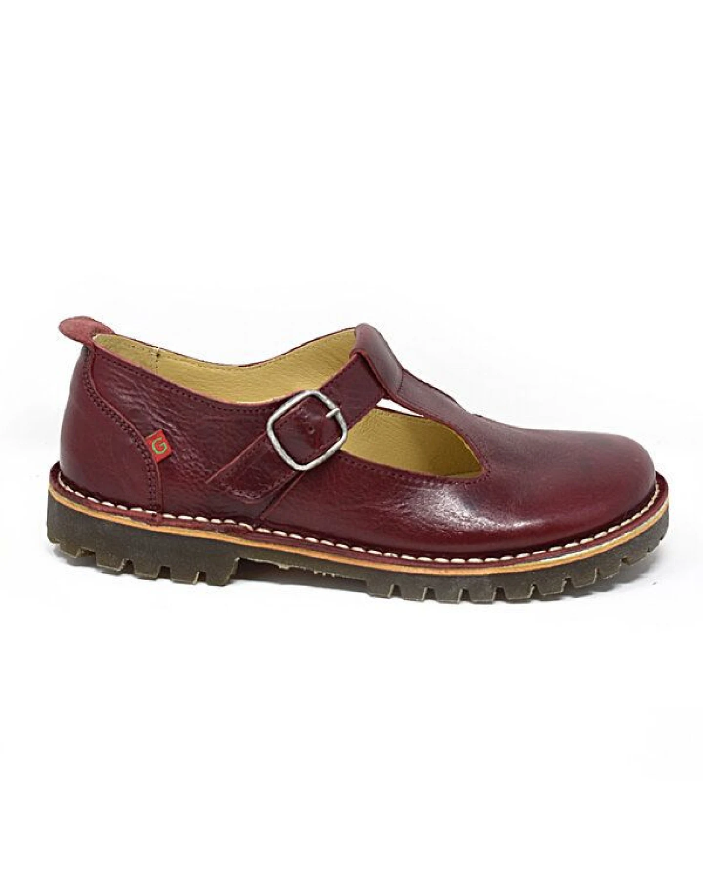 Grünbein Shoes Spangen-Ballerinas Paula Naturform lose Einlage burgundy – Ansicht 4