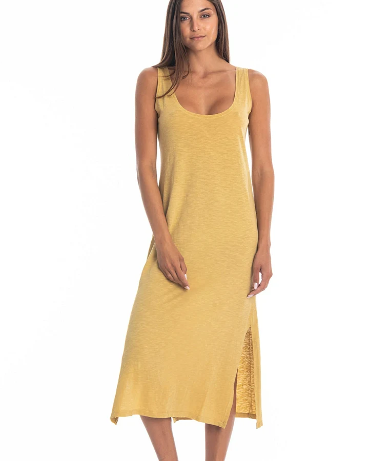RAVENS VIEW IBIZA Damen vegan Kleid Demi Gold