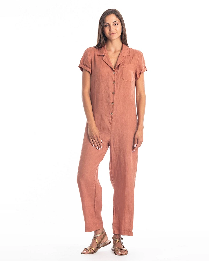 RAVENS VIEW IBIZA Damen vegan Jumpsuit Portofino Bronze