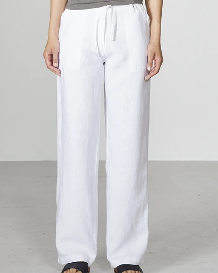 Hempage Damen vegan Hose Airy Summer Weiß