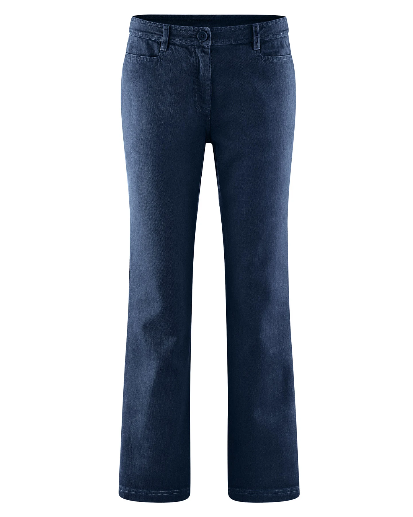 Hempage Damen vegan Hose Fashionable Flared Navy – Ansicht 2