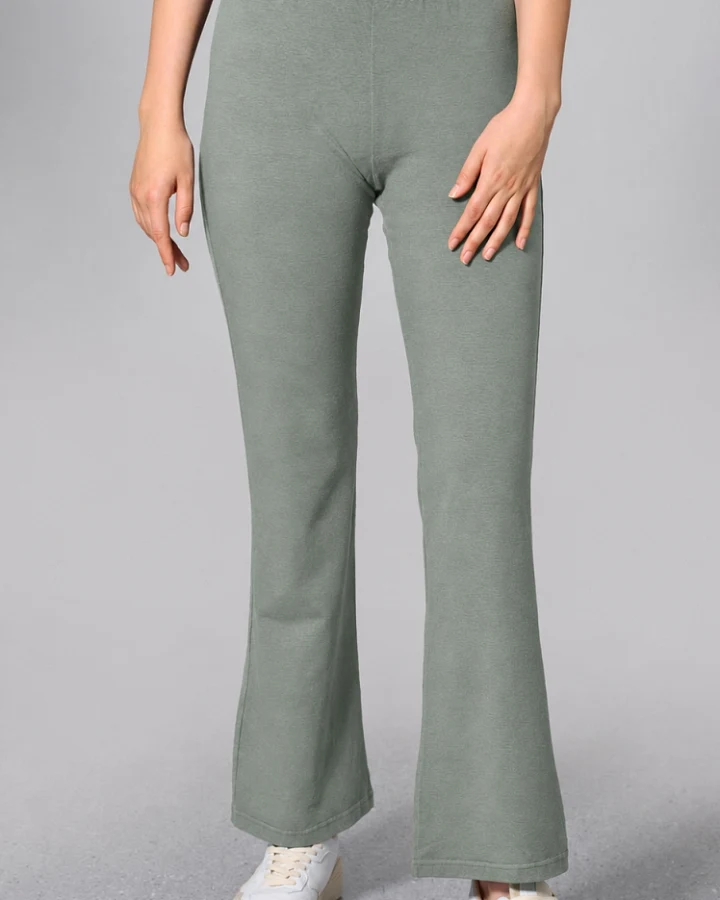 Hempage Damen vegan Schlaghose Thyme Grün