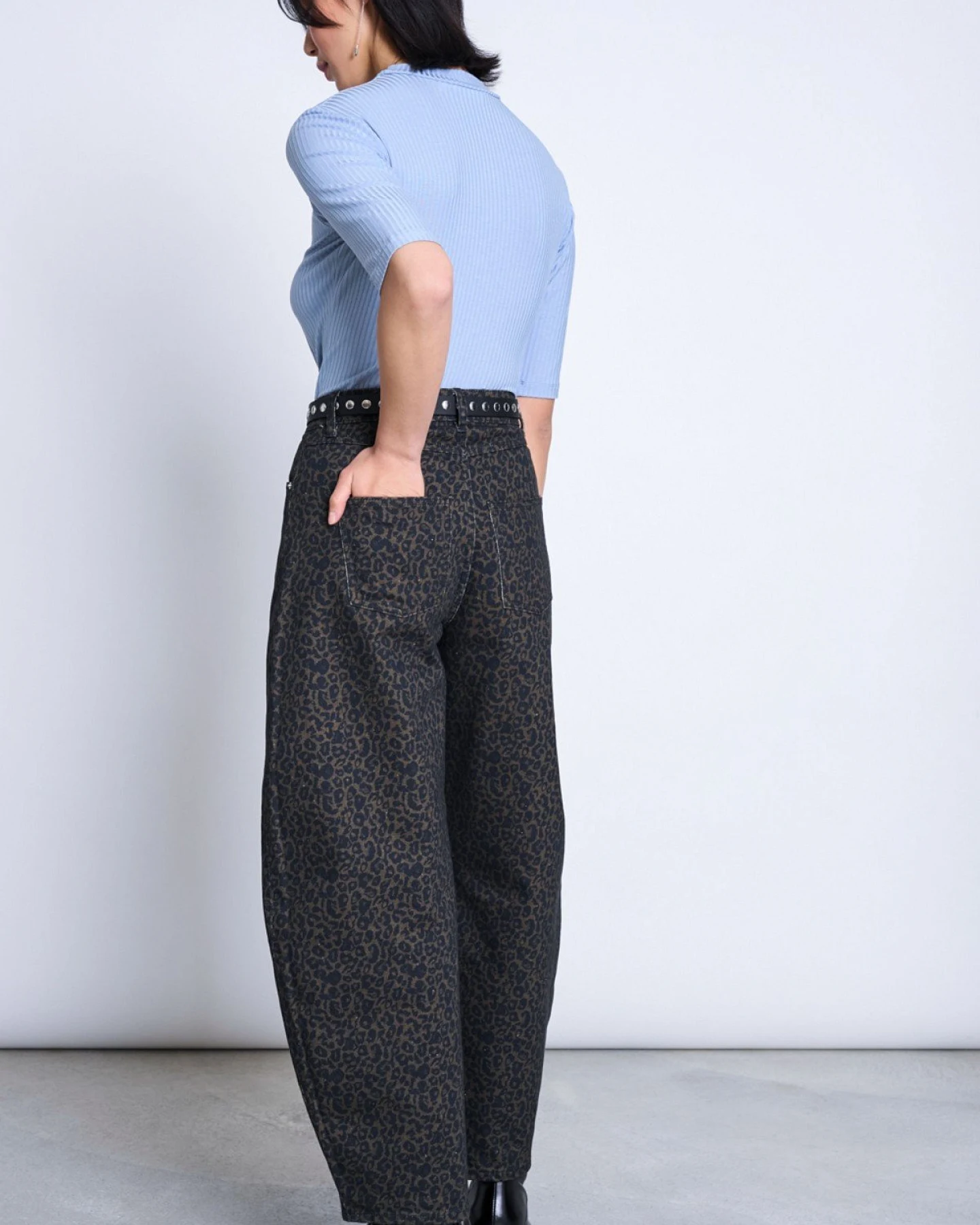 Hose Faya Leo Print Braun – Ansicht 4