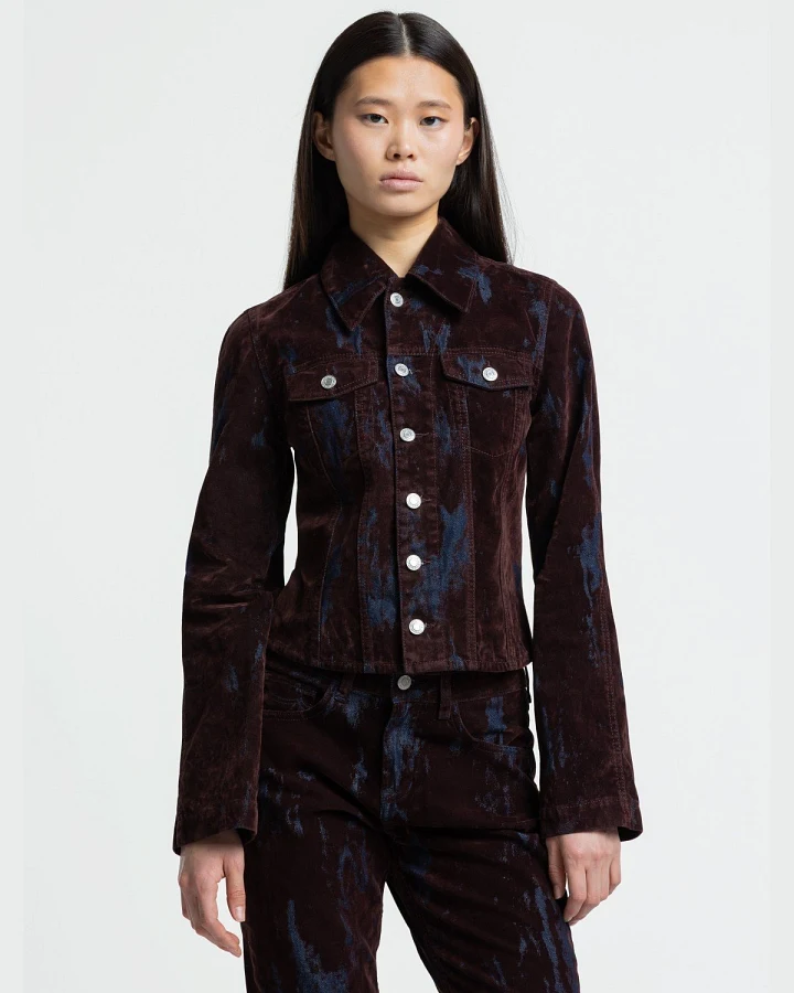 Jacke Iwashiro Weinrot