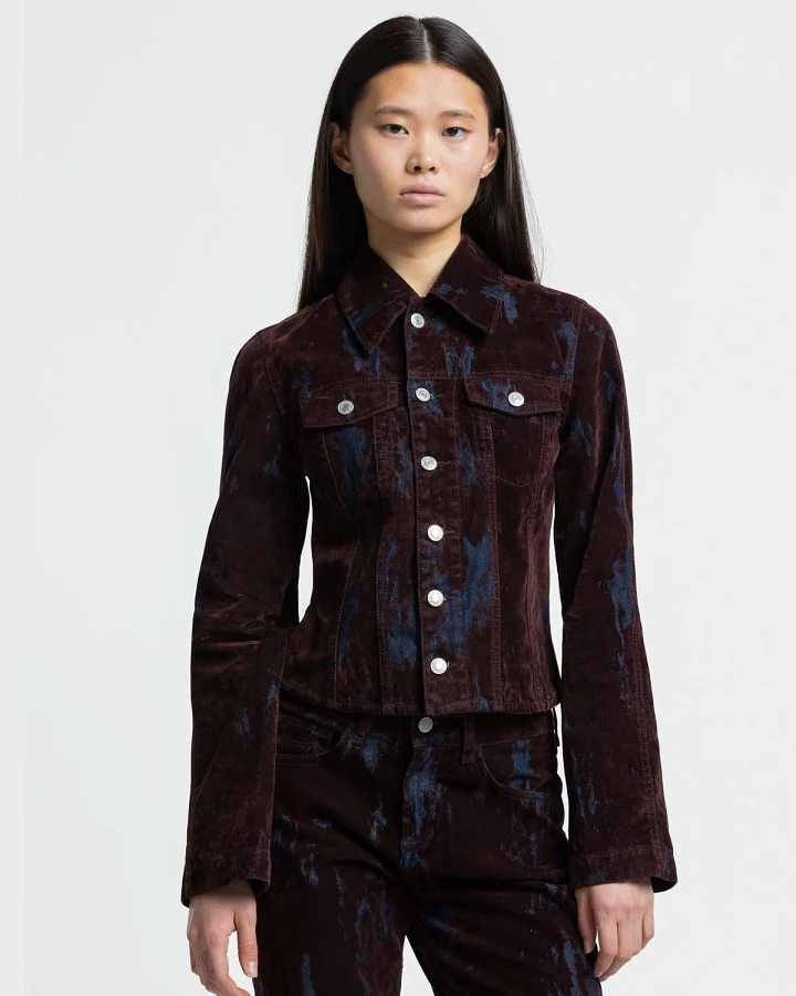 Jacke Iwashiro Weinrot