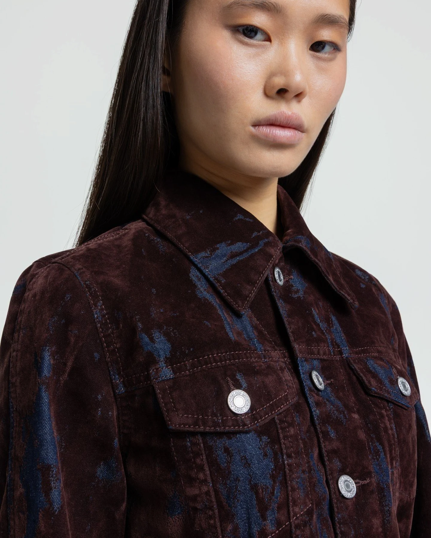 Jacke Iwashiro Weinrot – Ansicht 3