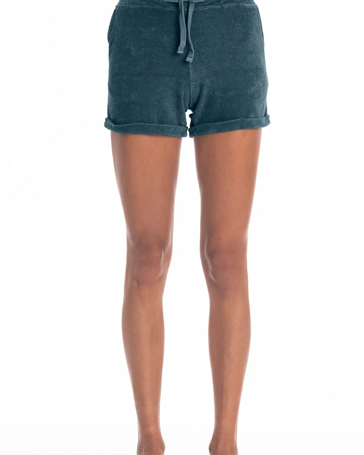 RAVENS VIEW IBIZA Damen vegan Shorts Saona Ozeanblau