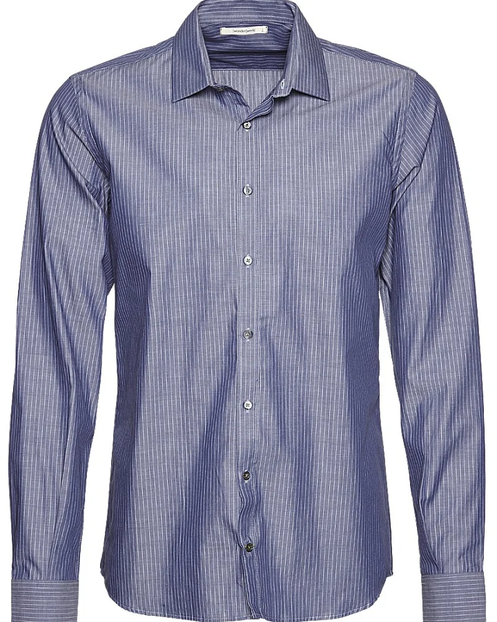 Metro shirt slim stripe male