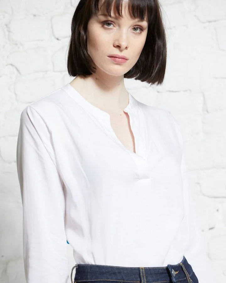 Henley blouse TENCELmix