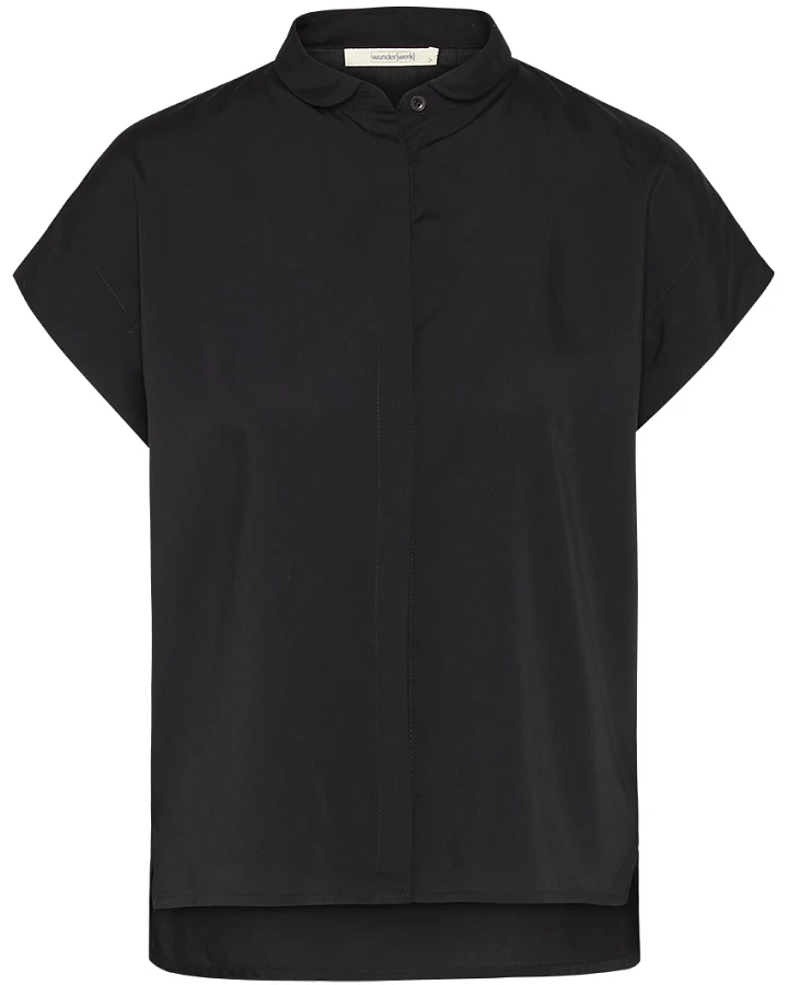 Square blouse small collar 1/2