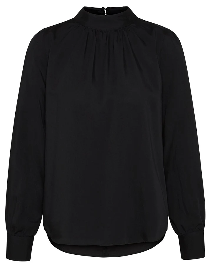 TENCEL turtleneck blouse