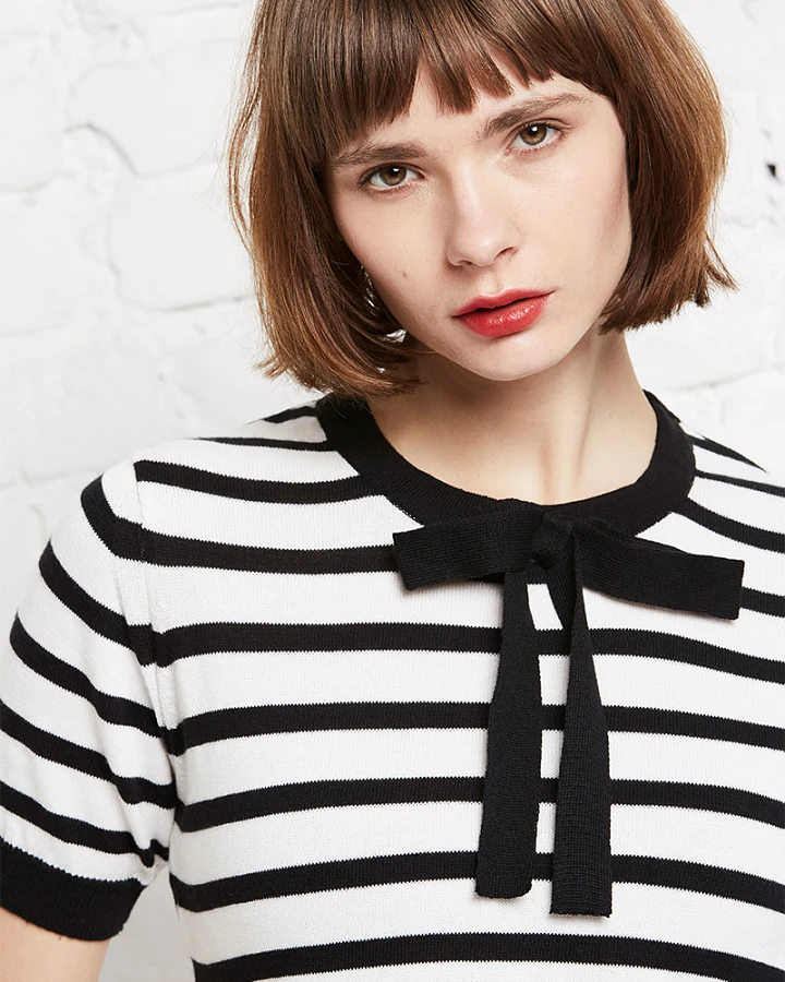 Crewknit 1/2 parisian stripes