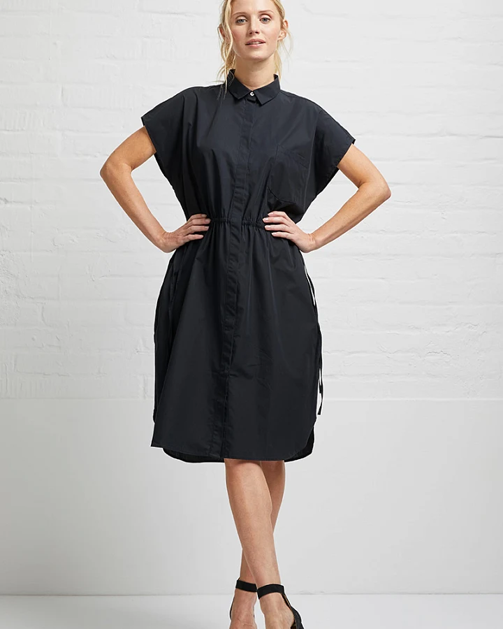 Poplin oversize dress