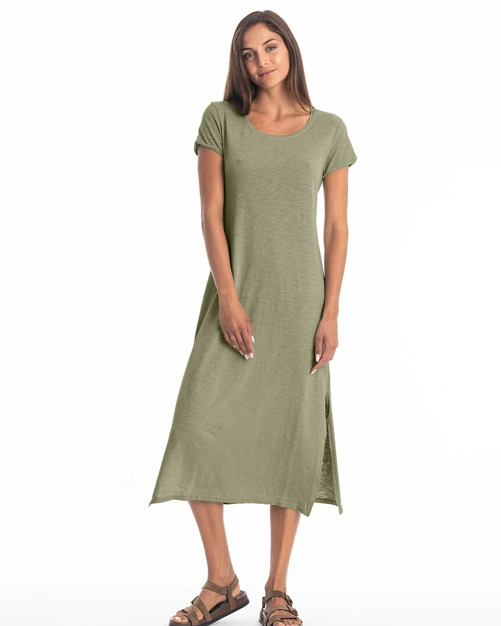 RAVENS VIEW IBIZA Damen vegan Kleid Uma Khaki