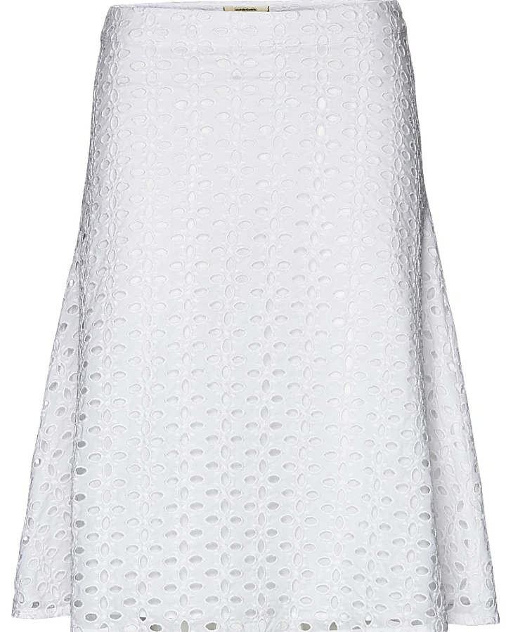 Skirt broidery anglaise