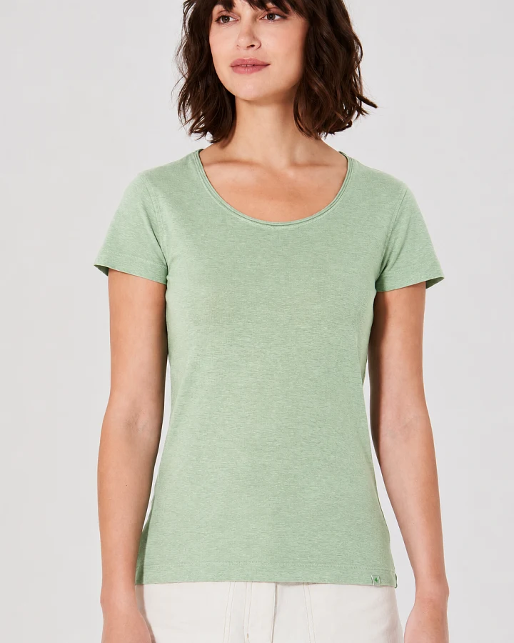 Hempage Damen vegan T-Shirt Airy Mintgrün