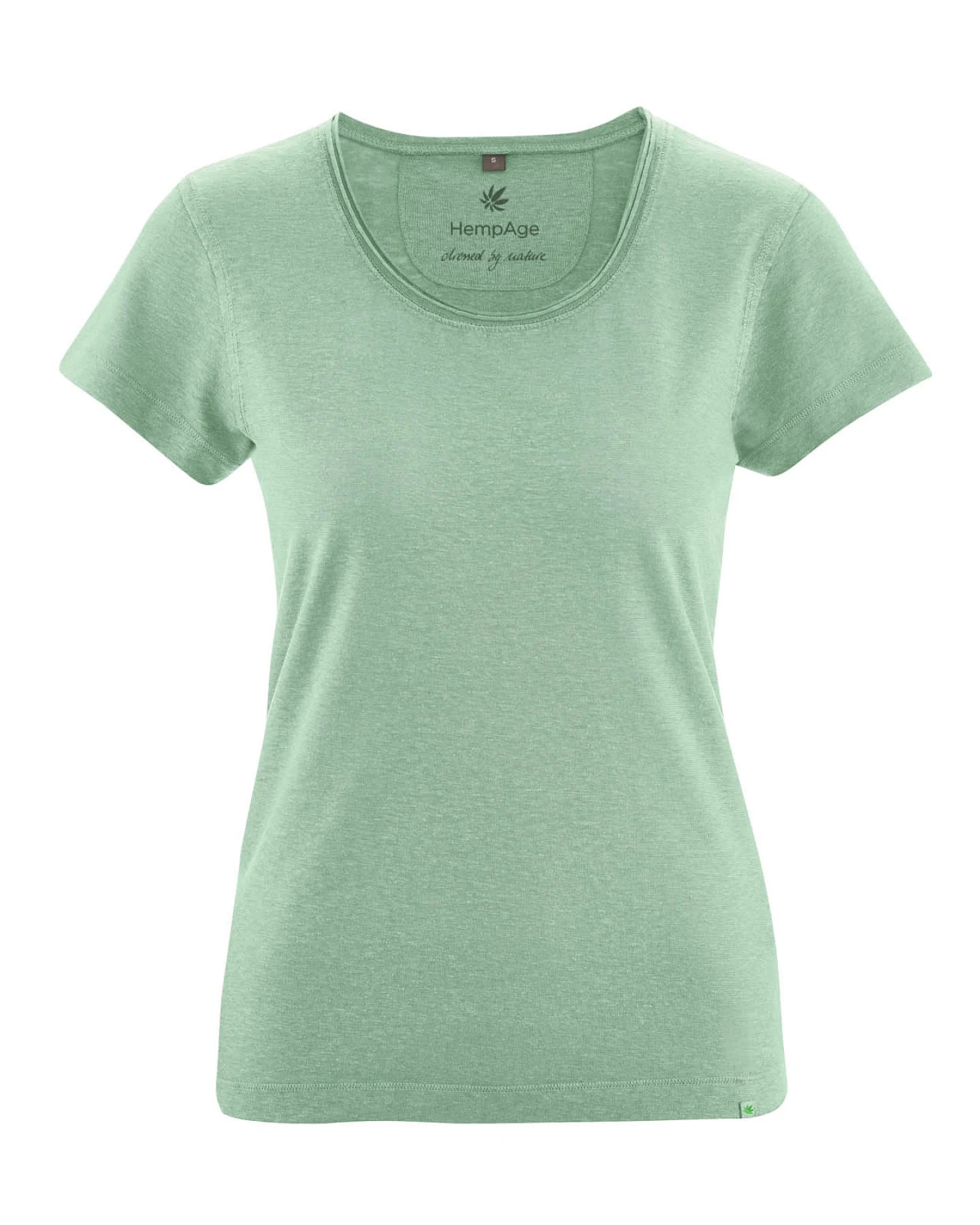 Hempage Damen vegan T-Shirt Airy Mintgrün – Ansicht 2