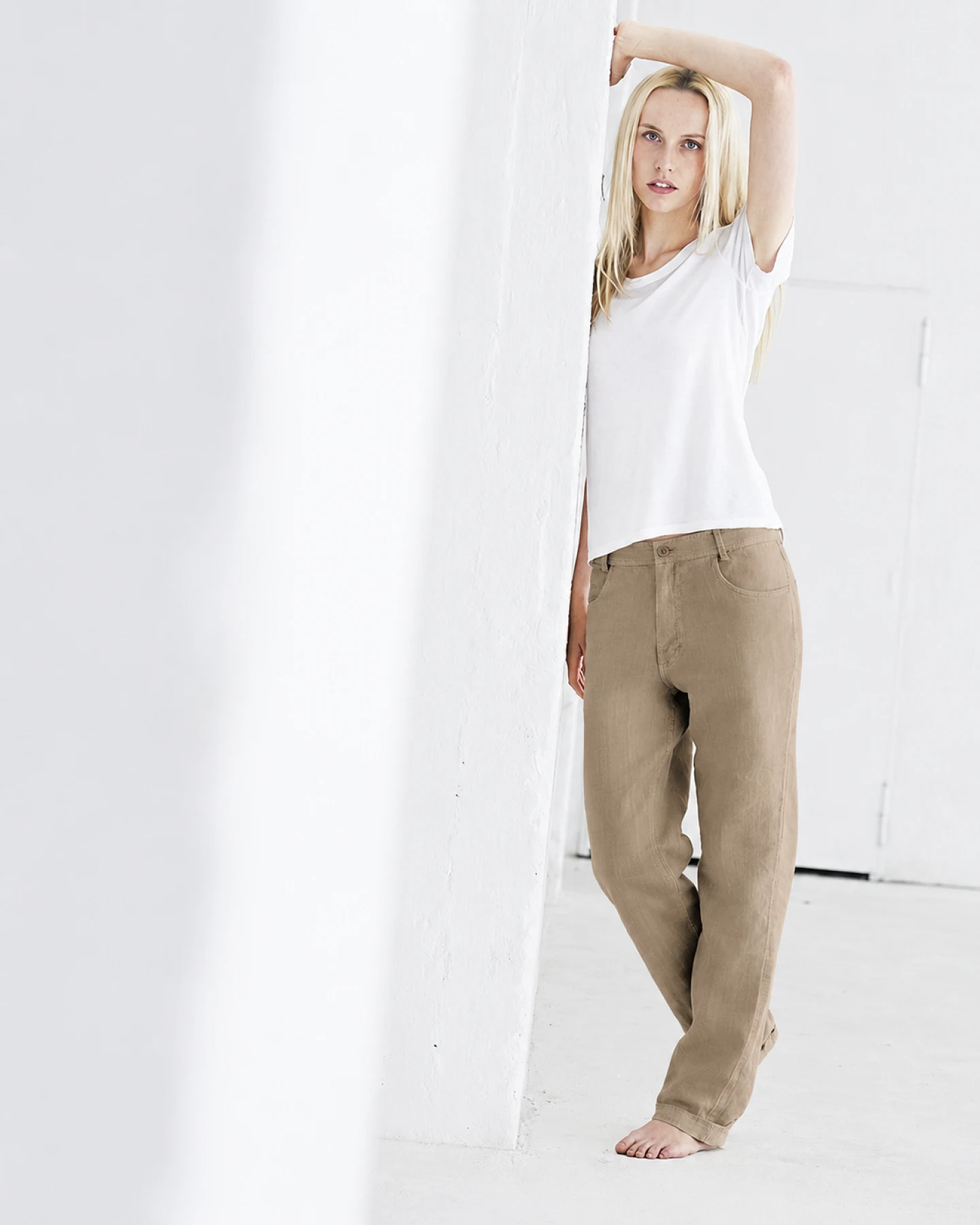 Hempage Herren vegan Hose Shitake Braun – Ansicht 2