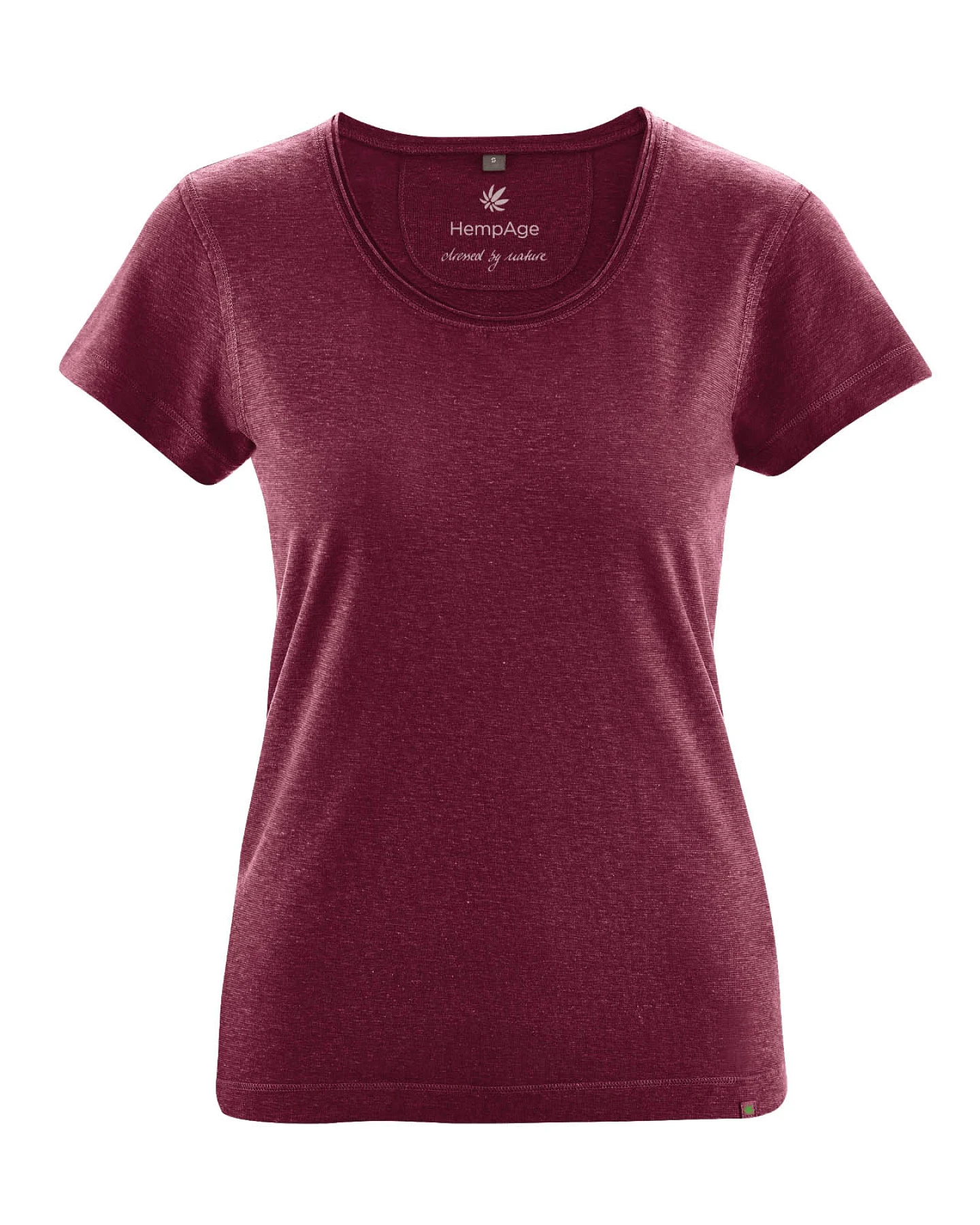 Hempage Damen vegan T-Shirt Airy Rioja In Rot – Ansicht 2