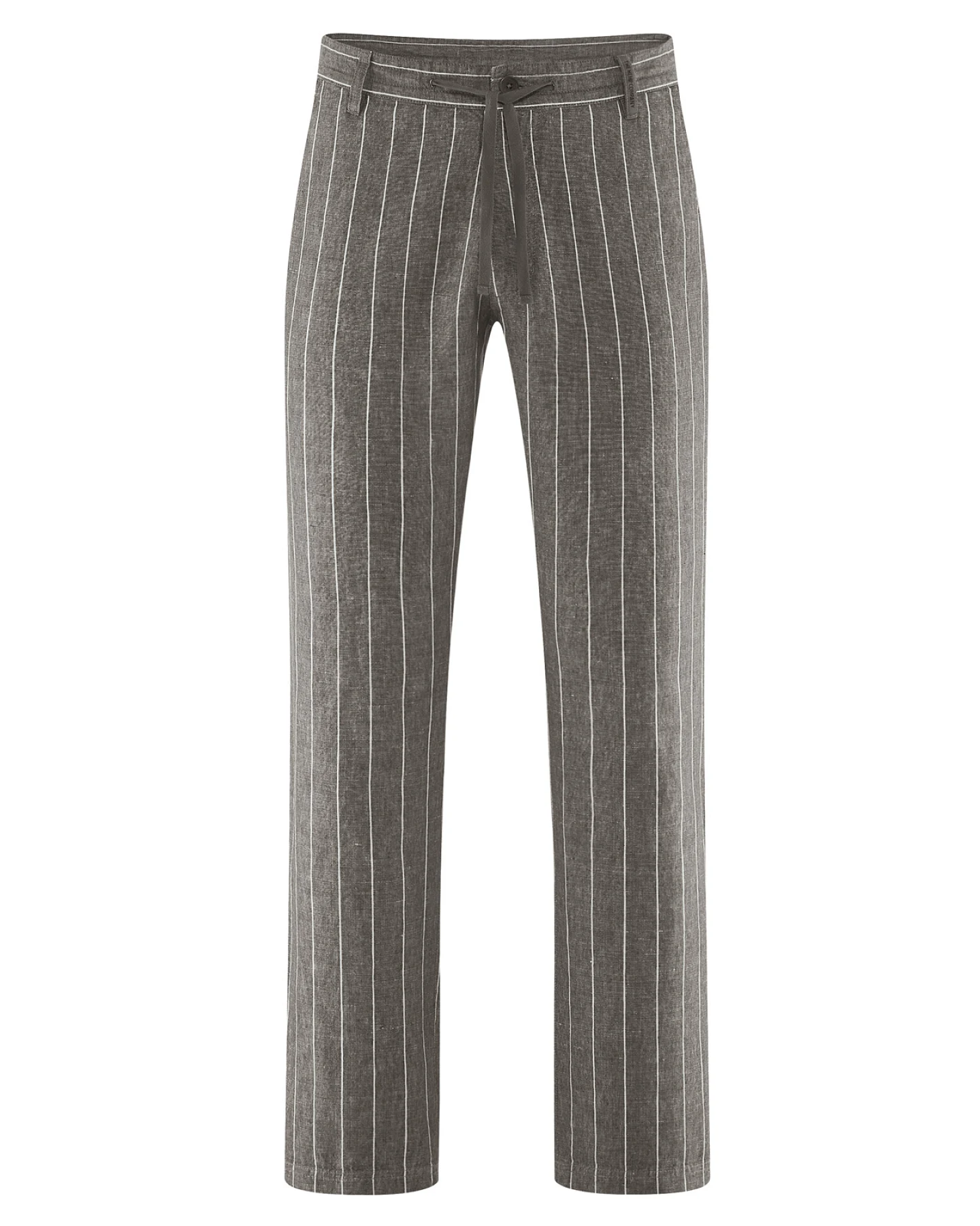 Hempage Herren vegan Hose Gestreift Asphaltgrau – Ansicht 2
