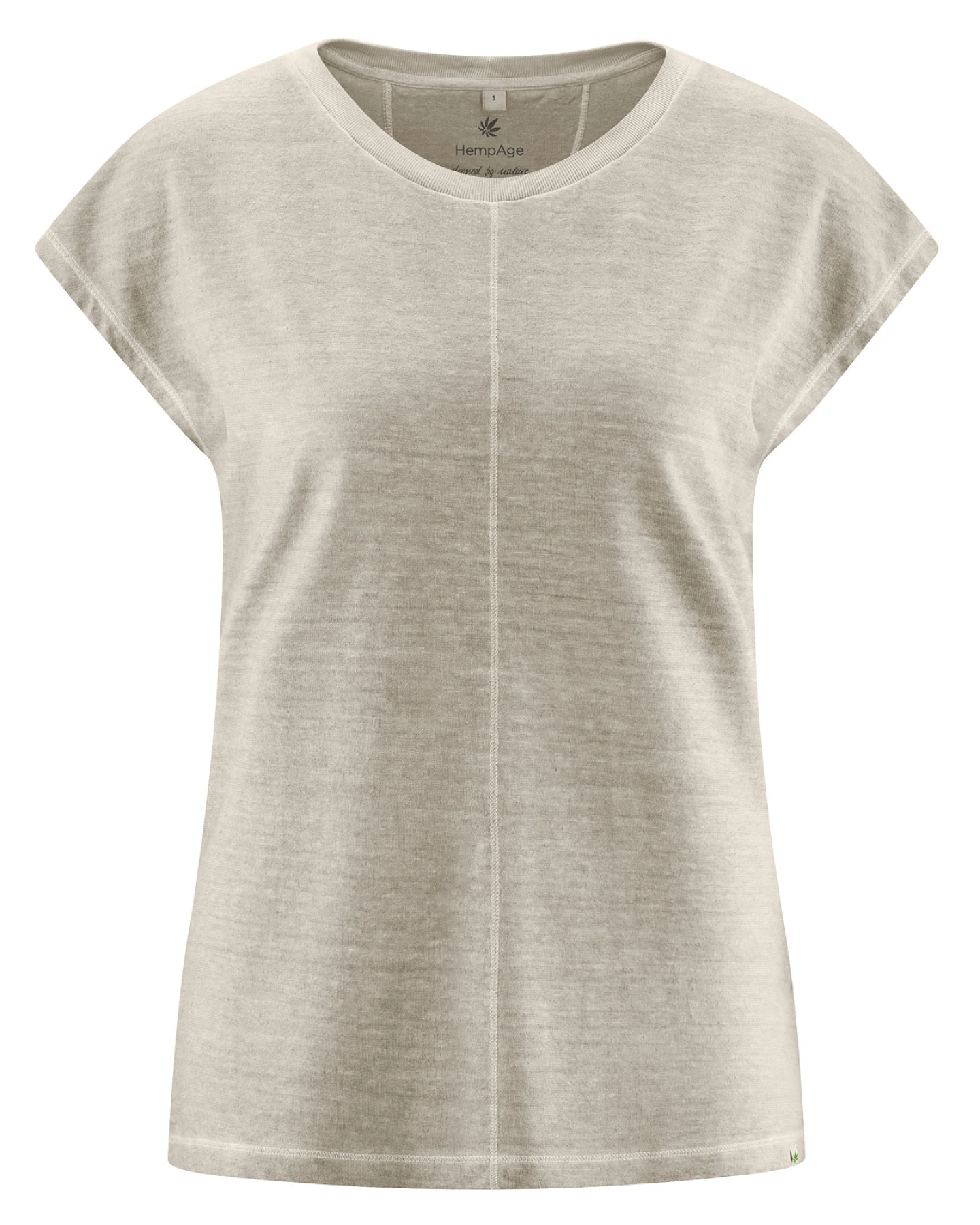 Hempage Damen vegan T-Shirt Thistle Beige – Ansicht 2