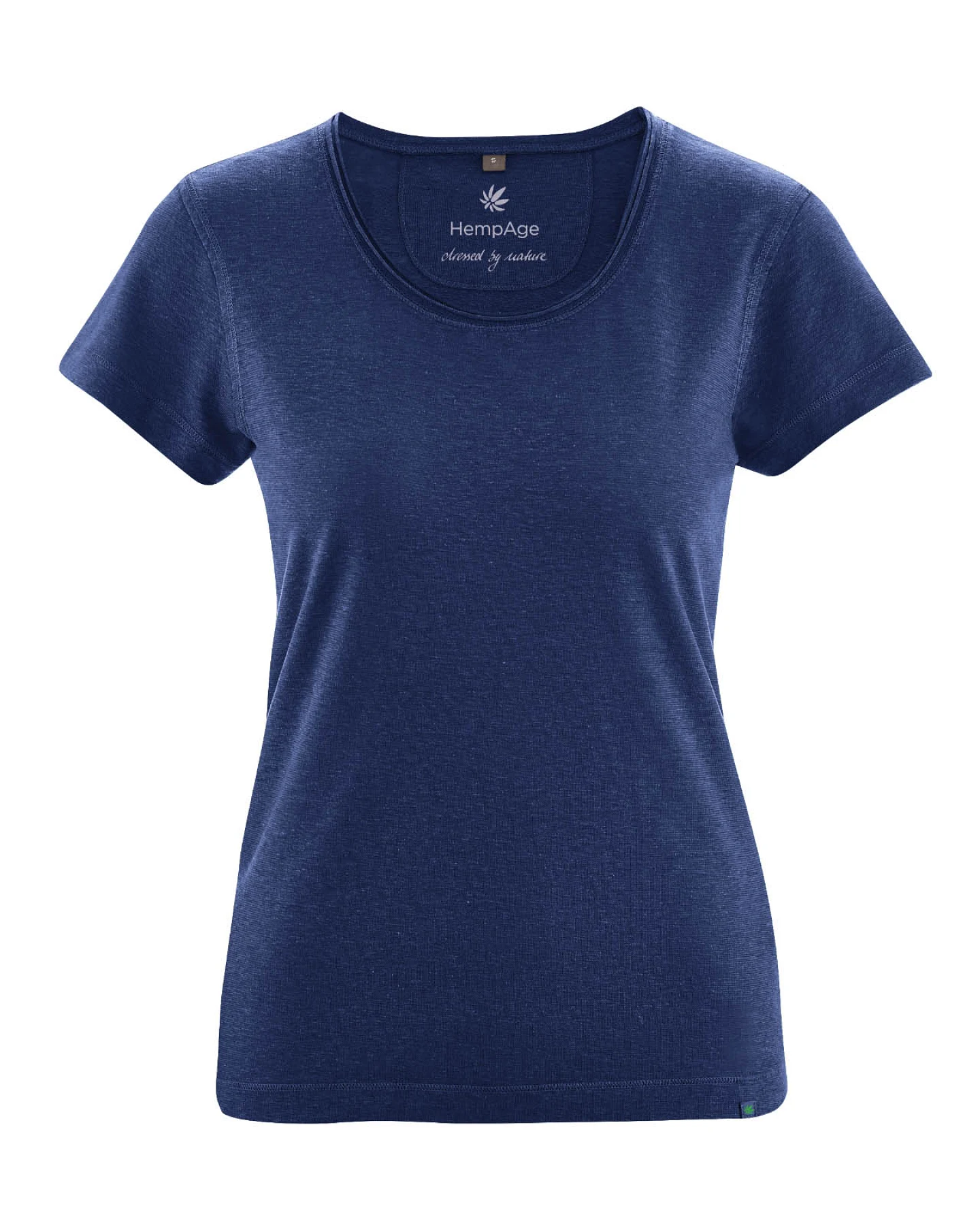 Hempage Damen vegan T-Shirt Airy Night In Marineblau – Ansicht 2