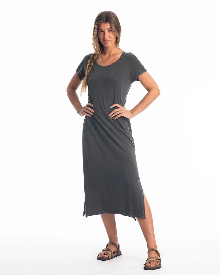 RAVENS VIEW IBIZA Damen vegan Kleid Uma Anthrazit